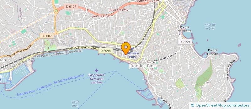 localisation de l'entreprise BATI BORG à ANTIBES