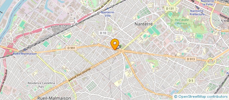 localisation de l'entreprise BATI&BORNE GROUP à NANTERRE