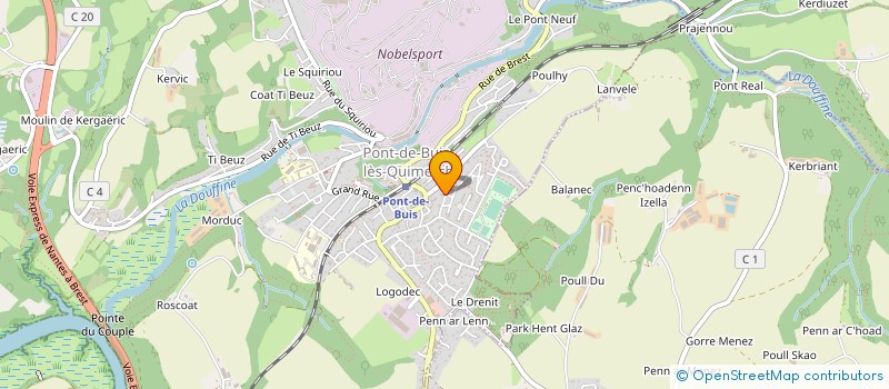 localisation de l'entreprise BATI BREIZH à PONT-DE-BUIS-LES-QUIMERCH