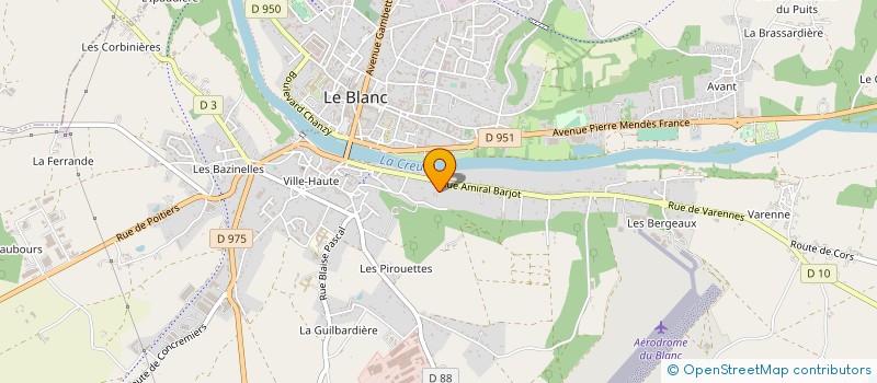 localisation de l'entreprise BATI BRENNE à LE BLANC
