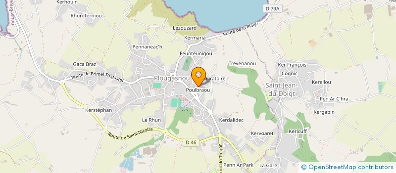 localisation de l'entreprise BATI BRETAGNE  PLOUGASNOU