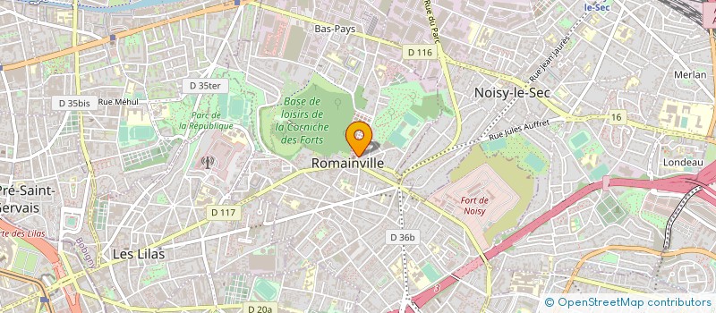 localisation de l'entreprise BATI C RENOV à ROMAINVILLE