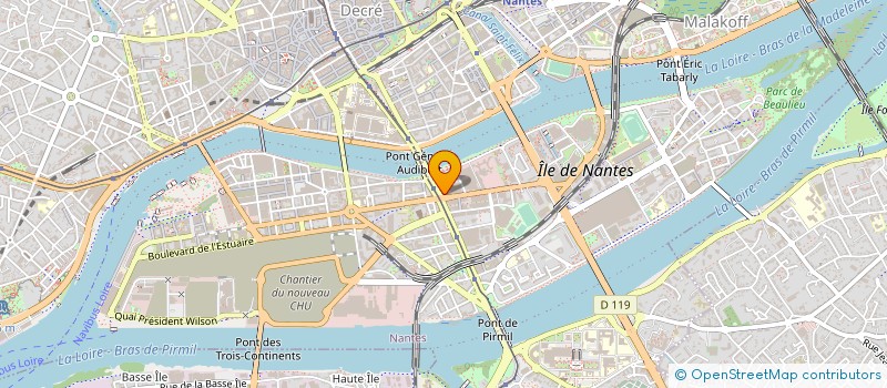 localisation de l'entreprise BATI CAB à NANTES