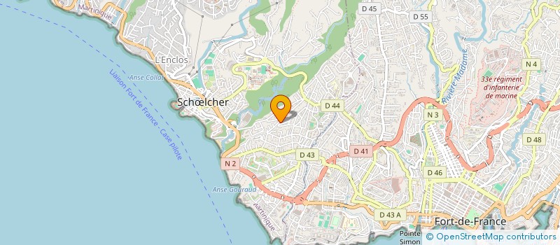 localisation de l'entreprise BATI CARAIBES  SCHLCHER