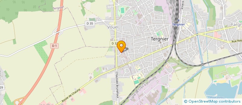 localisation de l'entreprise BATI CARRELAGE à TERGNIER
