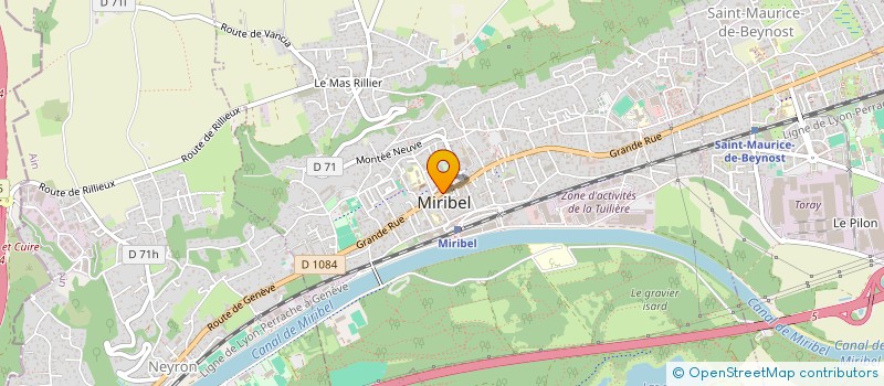 localisation de l'entreprise BATI-CDM à MIRIBEL