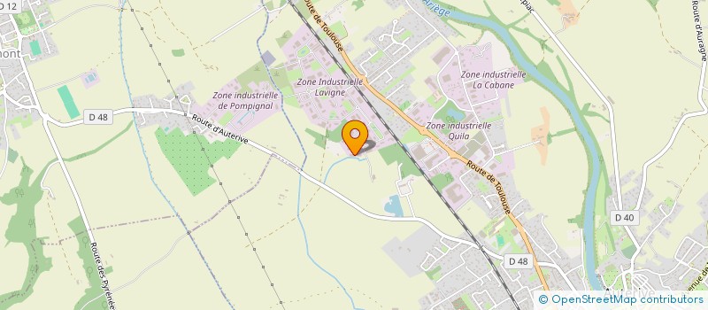 localisation de l'entreprise BATI CENTER  AUTERIVE