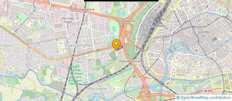localisation de l'entreprise BATI CENTRAL BAS-RHIN à STRASBOURG