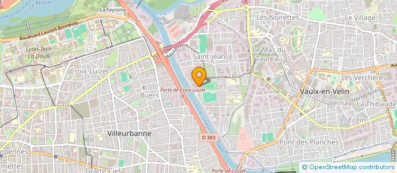 localisation de l'entreprise BATI CENTRAL RHONE ALPES  VILLEURBANNE