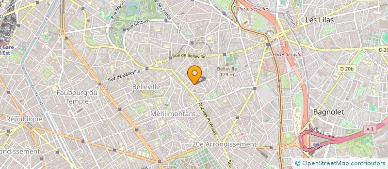 localisation de l'entreprise BATI CENTRE à PARIS