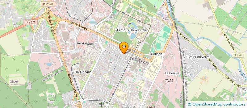 localisation de l'entreprise BATI CENTRE à ORLEANS