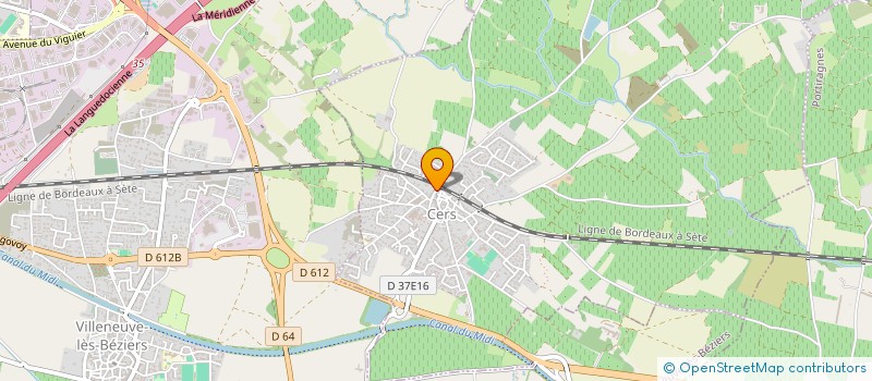 localisation de l'entreprise BATI CERS  CERS