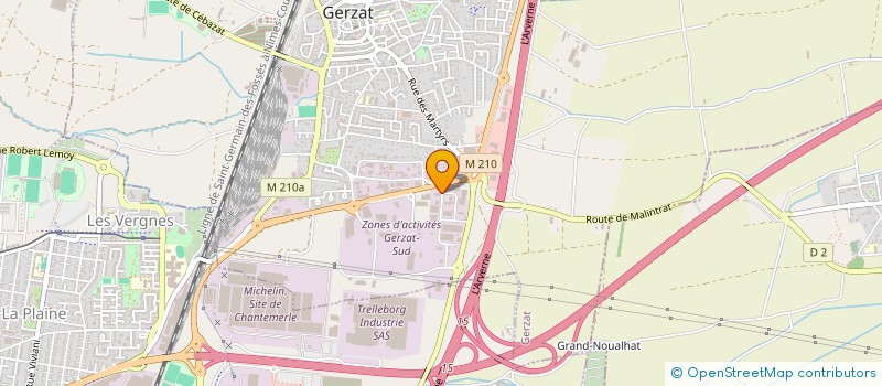 localisation de l'entreprise BATI CHAPE 63  GERZAT