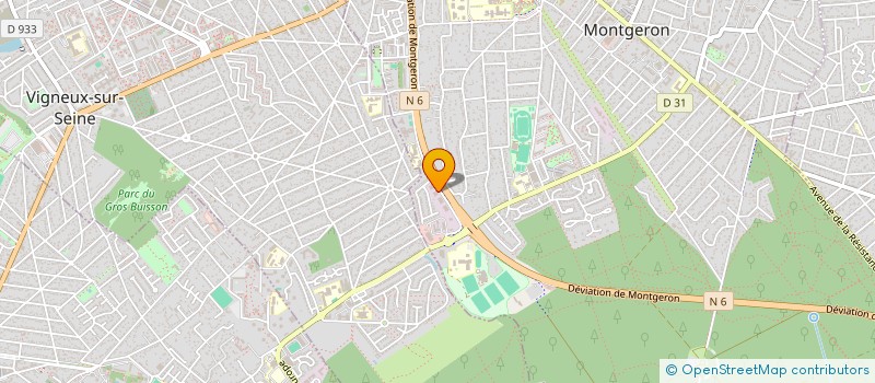 localisation de l'entreprise BATI CHOKE à MONTGERON