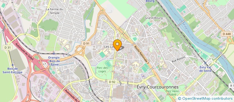 localisation de l'entreprise BATI'CIEL  EVRY-COURCOURONNES