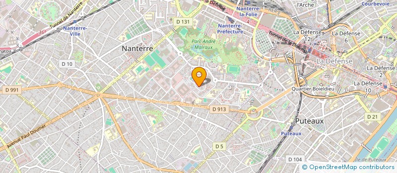 localisation de l'entreprise BATI CINO  NANTERRE