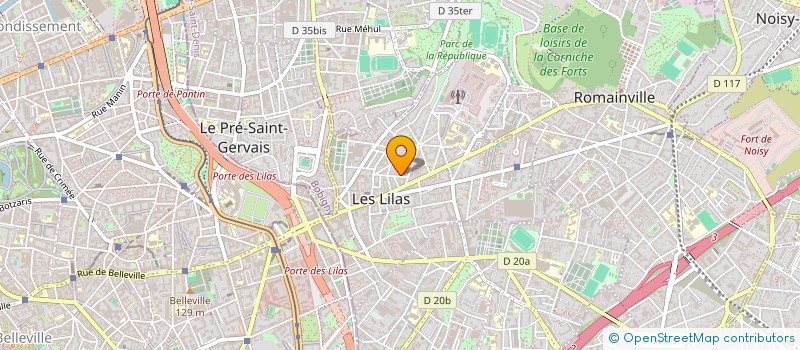localisation de l'entreprise BATI CLEAN à LES LILAS