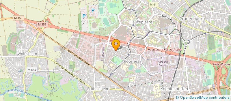 localisation de l'entreprise BATI CLEAN à STRASBOURG