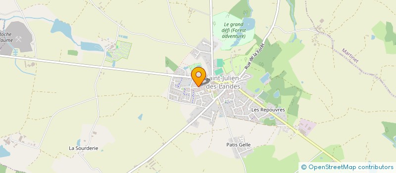 localisation de l'entreprise BATI CLEMENCEAU à SAINT-JULIEN-DES-LANDES