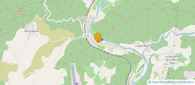 localisation de l'entreprise BATI & CLO  LA TOUR-SUR-ORB