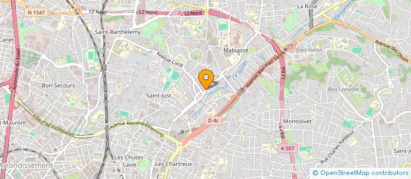 localisation de l'entreprise BATI CODE PROVENCE à MARSEILLE