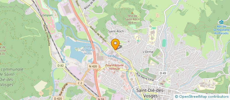 localisation de l'entreprise BATI COLOR  SAINT-DIE-DES-VOSGES