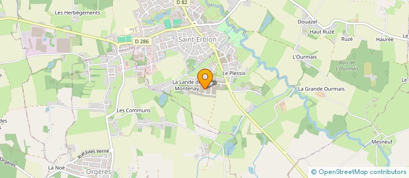 localisation de l'entreprise BATI CONCEPT 35  SAINT-ERBLON