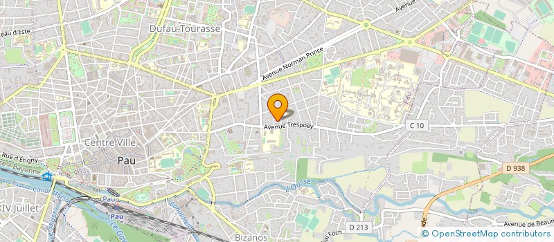 localisation de l'entreprise BATI CONCEPT à PAU