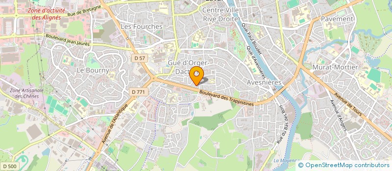 localisation de l'entreprise BATI CONCEPT à LAVAL