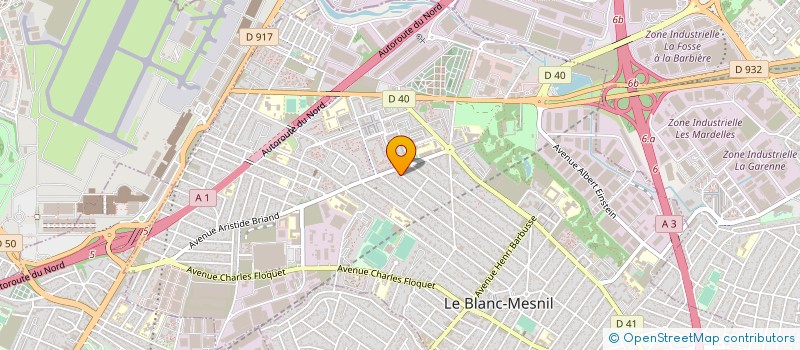 localisation de l'entreprise BATI CONCEPT à LE BLANC-MESNIL