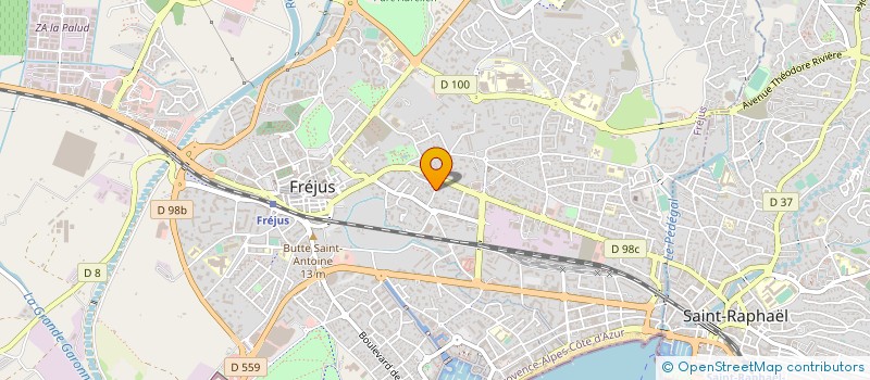 localisation de l'entreprise BATI CONCEPT à FREJUS
