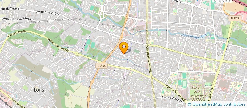 localisation de l'entreprise BATI CONCEPT 64 à PAU