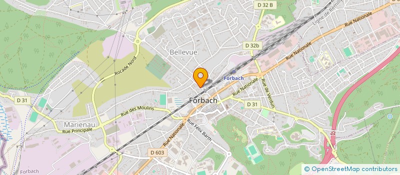 localisation de l'entreprise BATI CONCEPT à FORBACH