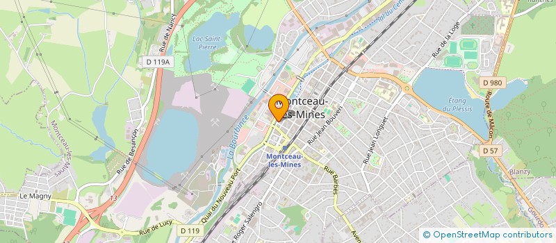 localisation de l'entreprise BATI-CONCEPT à MONTCEAU-LES-MINES