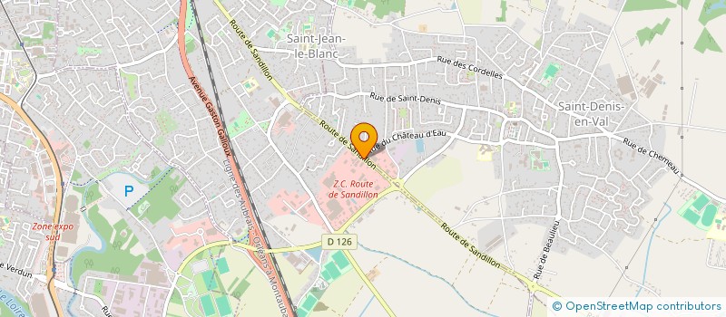 localisation de l'entreprise BATI CONCEPT à SAINT-JEAN-LE-BLANC