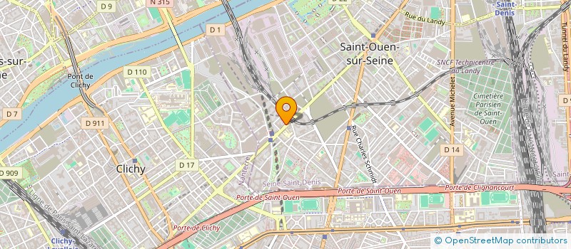 localisation de l'entreprise BATI CONCEPT à SAINT-OUEN-SUR-SEINE