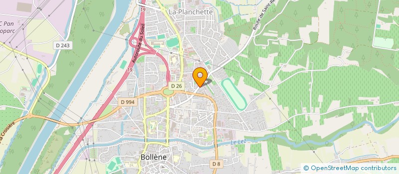 localisation de l'entreprise BATI CONCEPT à BOLLENE