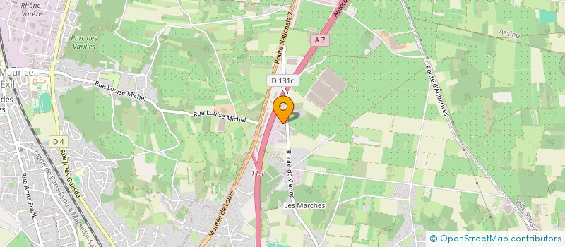 localisation de l'entreprise BATI CONCEPT à ROUSSILLON