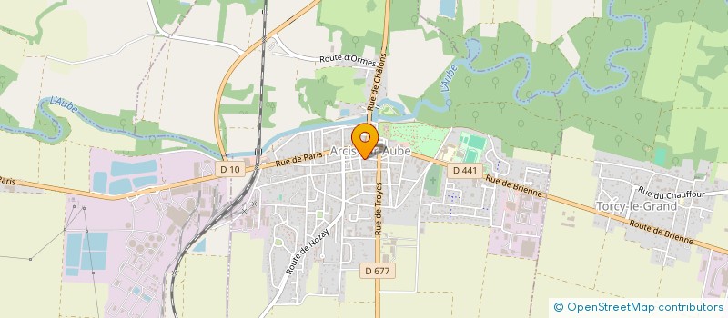 localisation de l'entreprise BATI-CONCEPT DE CHAMPAGNE  ARCIS-SUR-AUBE