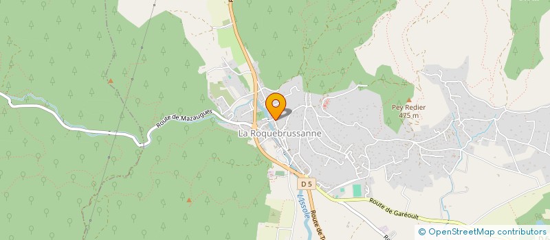 localisation de l'entreprise BATI CONCEPT HP  LA ROQUEBRUSSANNE