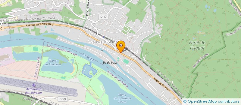 localisation de l'entreprise BATI CONCEPT ILE DE FRANCE  VAUX-SUR-SEINE