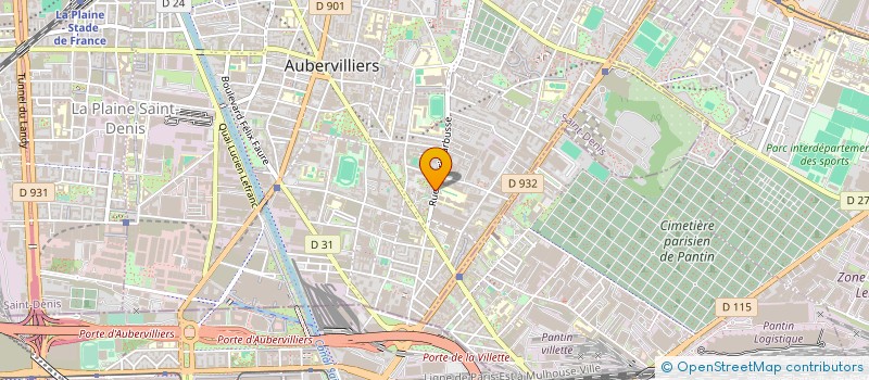 localisation de l'entreprise BATI CONCEPT MATERIAUX à AUBERVILLIERS