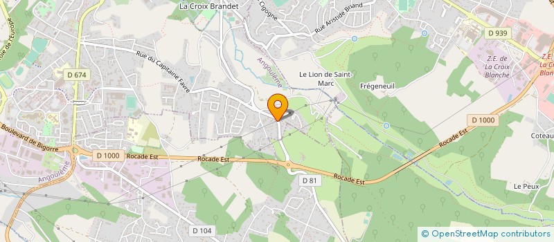 localisation de l'entreprise BATI CONCEPT'OP à ANGOULEME