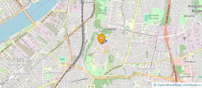 localisation de l'entreprise BATI CONCEPT RENOV à CENON