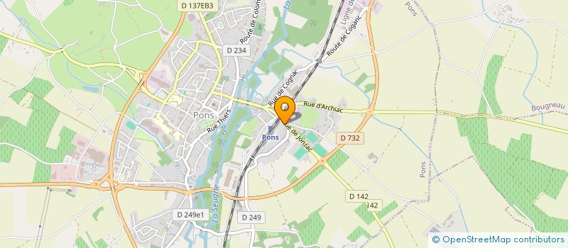 localisation de l'entreprise BATI CONFIANCE  PONS