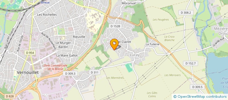 localisation de l'entreprise BATI CONFORT 28 à SAINTE-GEMME-MORONVAL