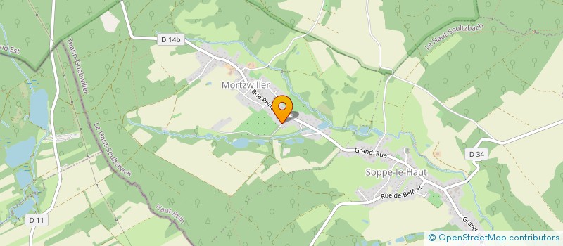 localisation de l'entreprise BATI CONFORT  LE HAUT SOULTZBACH