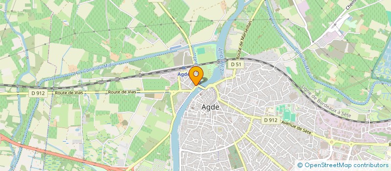 localisation de l'entreprise BATI CONSEIL à AGDE