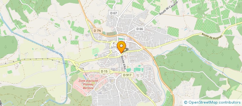 localisation de l'entreprise BATI CONSEIL à LAMBESC