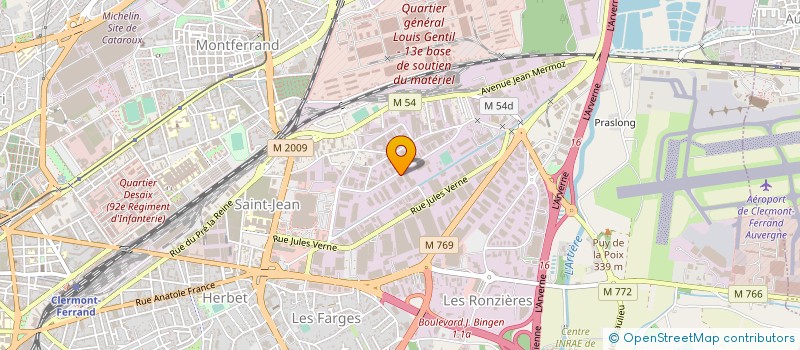 localisation de l'entreprise BATI CONSEILS à CLERMONT-FERRAND